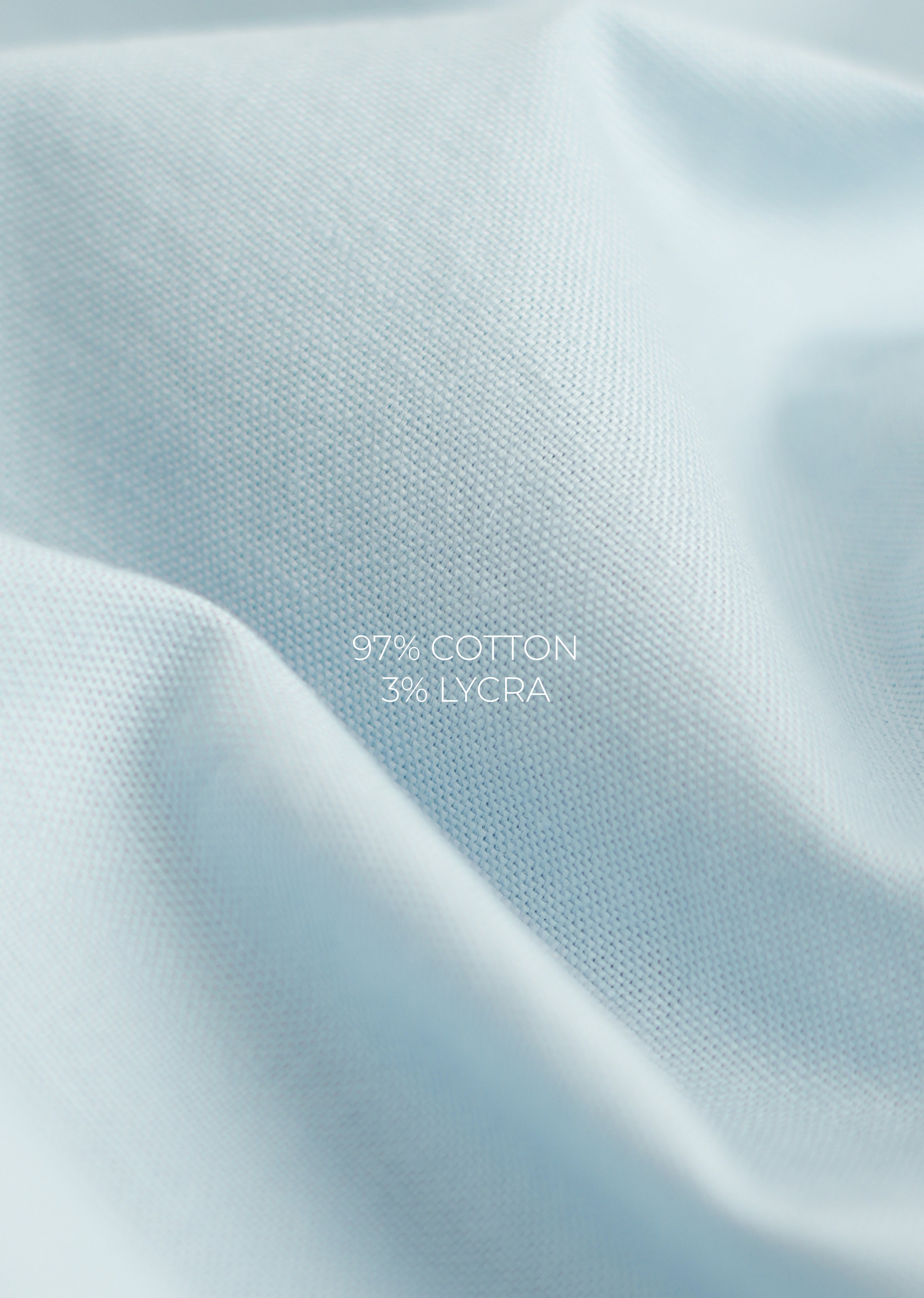 Blue Striped Placket Cotton Shirt