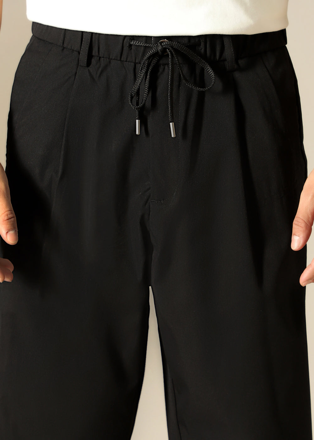 Sable Black Relaxed Fit Trouser