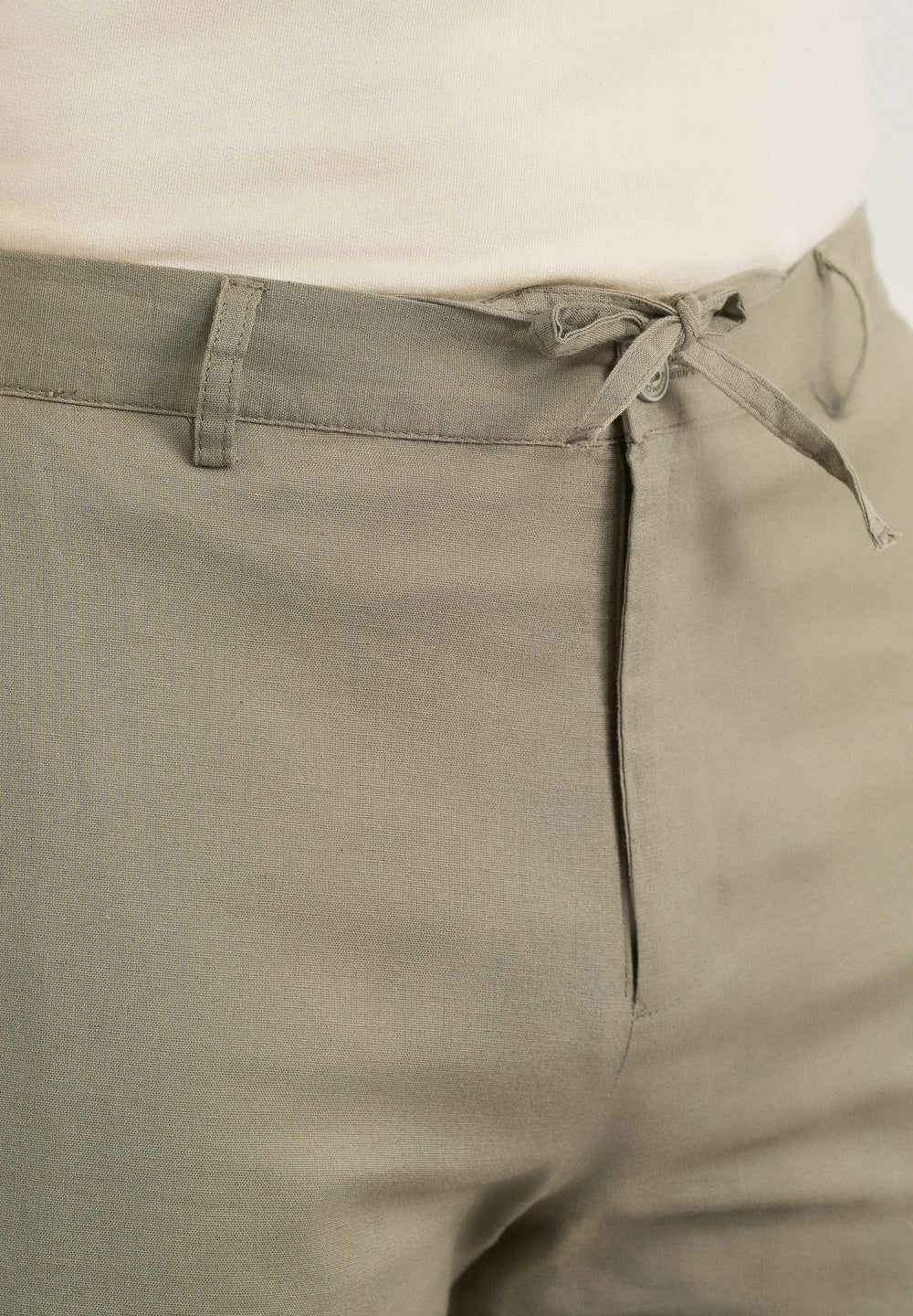 Sage Cotton Linen Regular Fit Pant