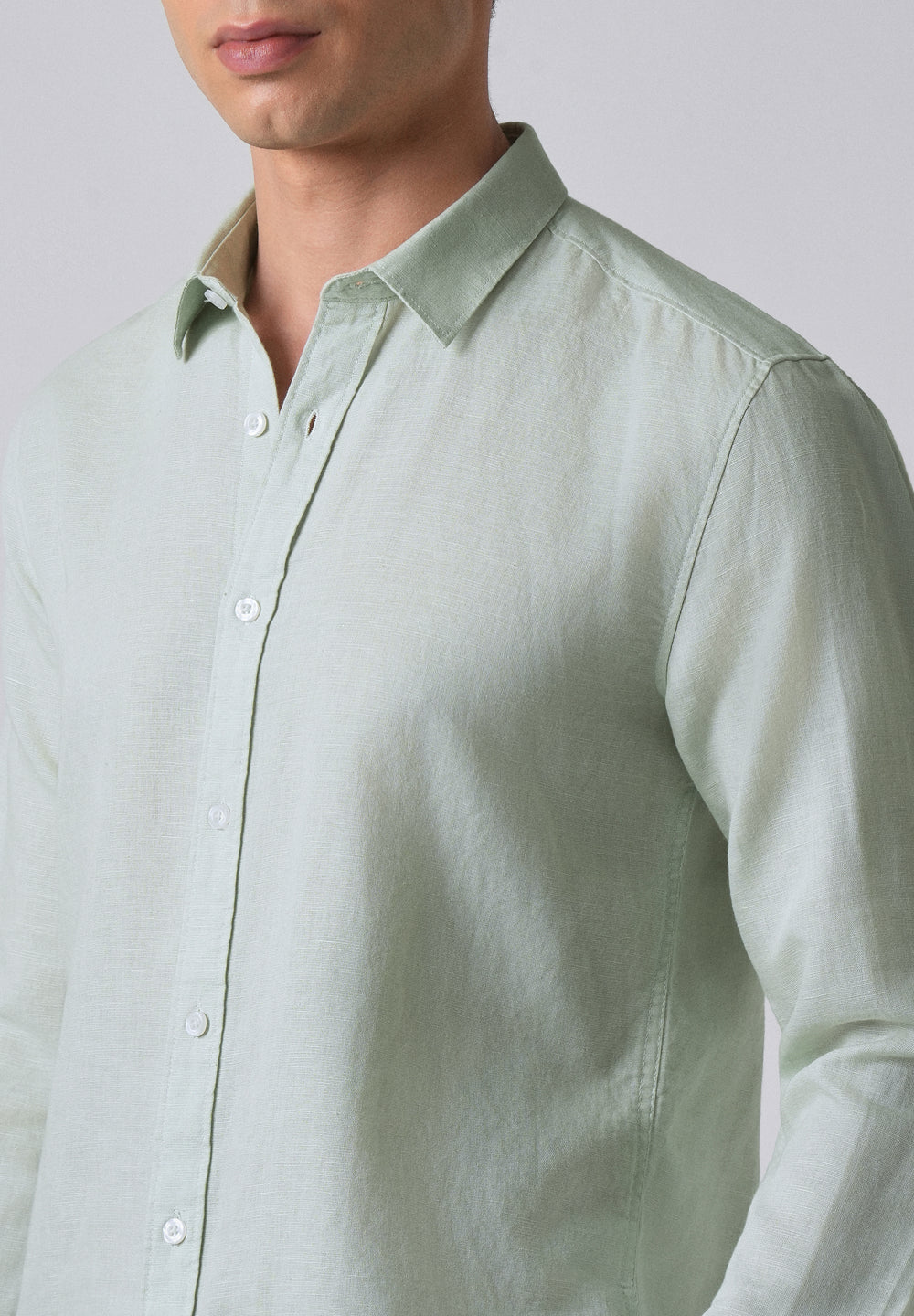 Sage Green Linen Shirt