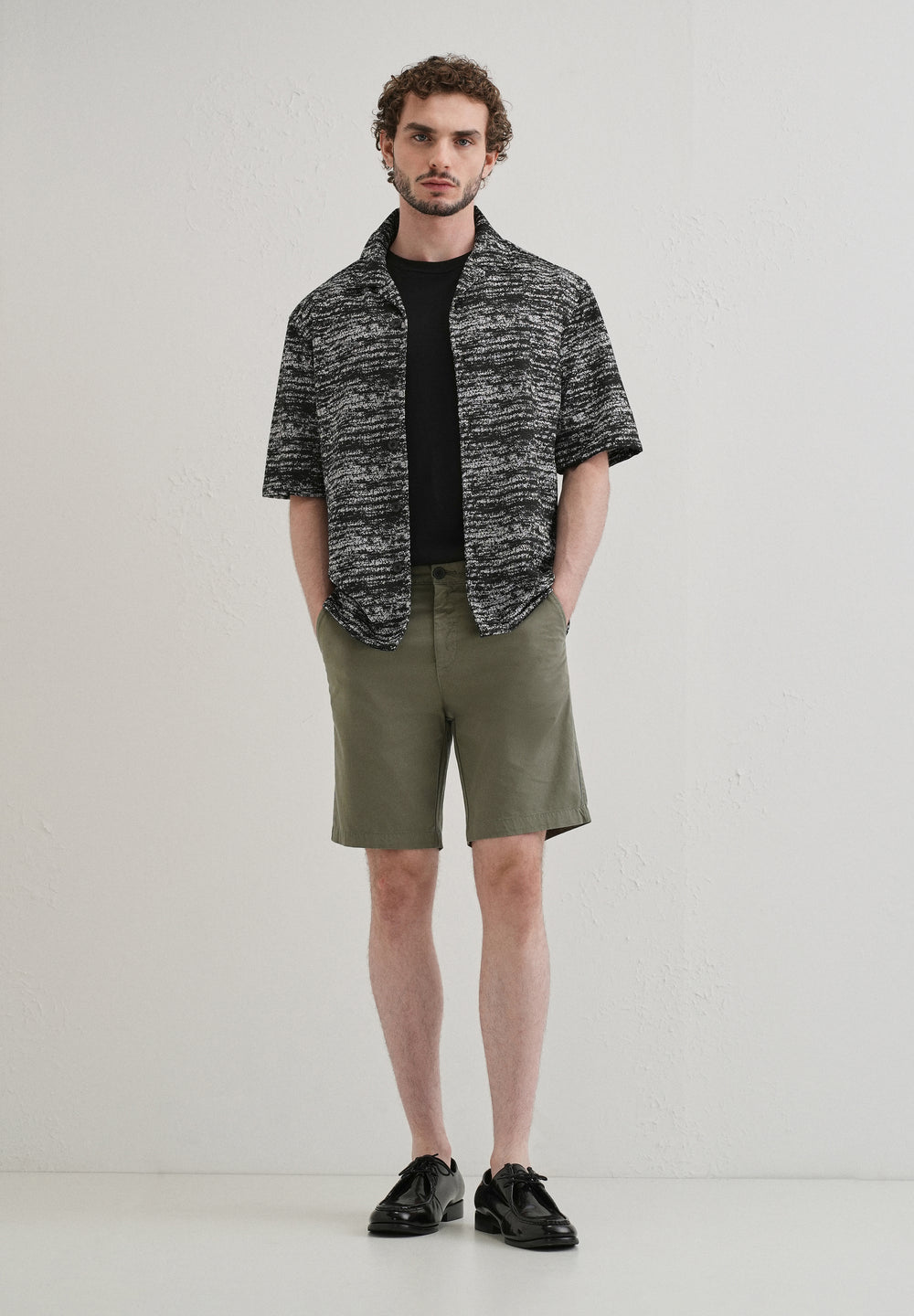 Sage Green Cotton Shorts
