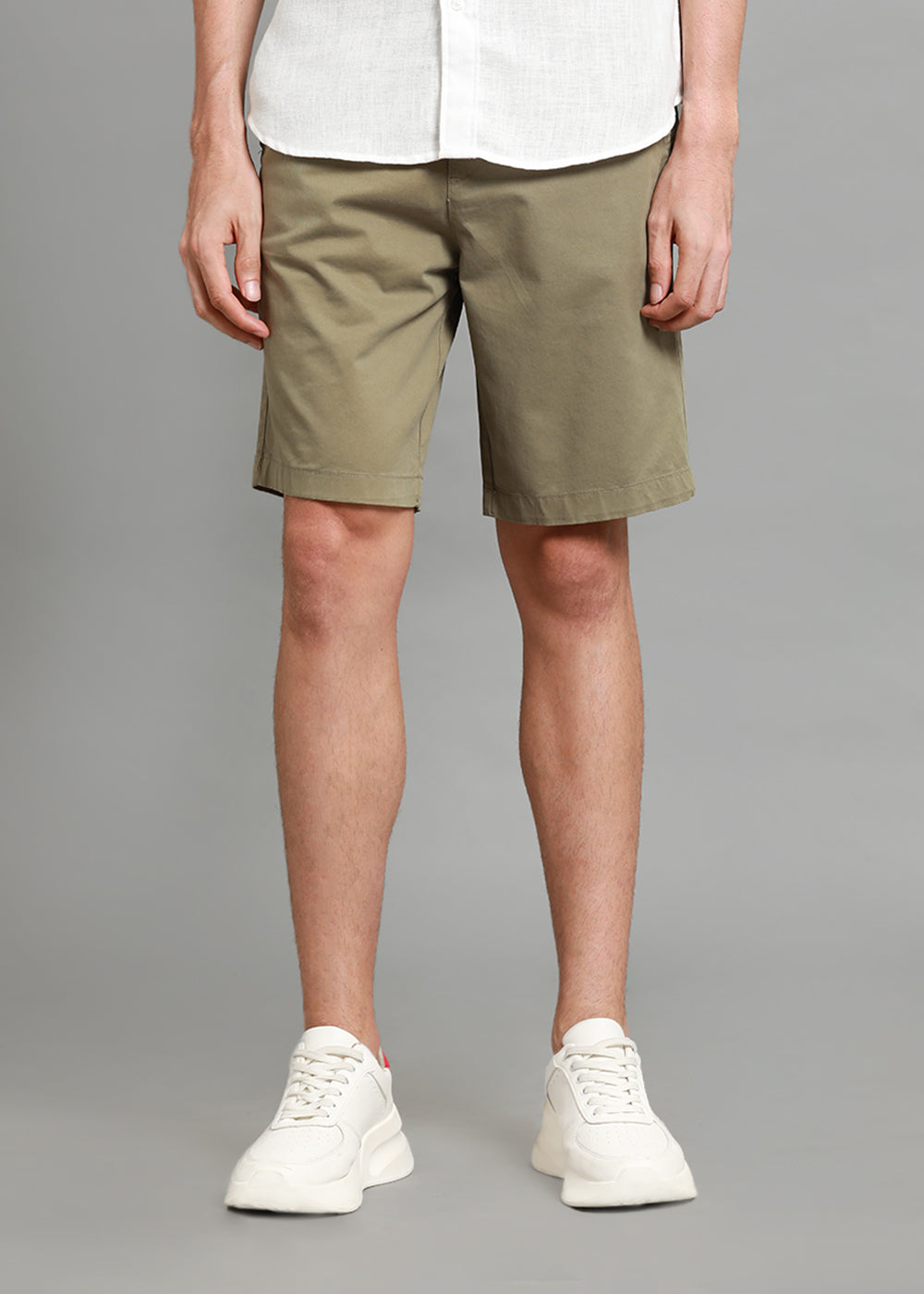 Sage Green Cotton Shorts