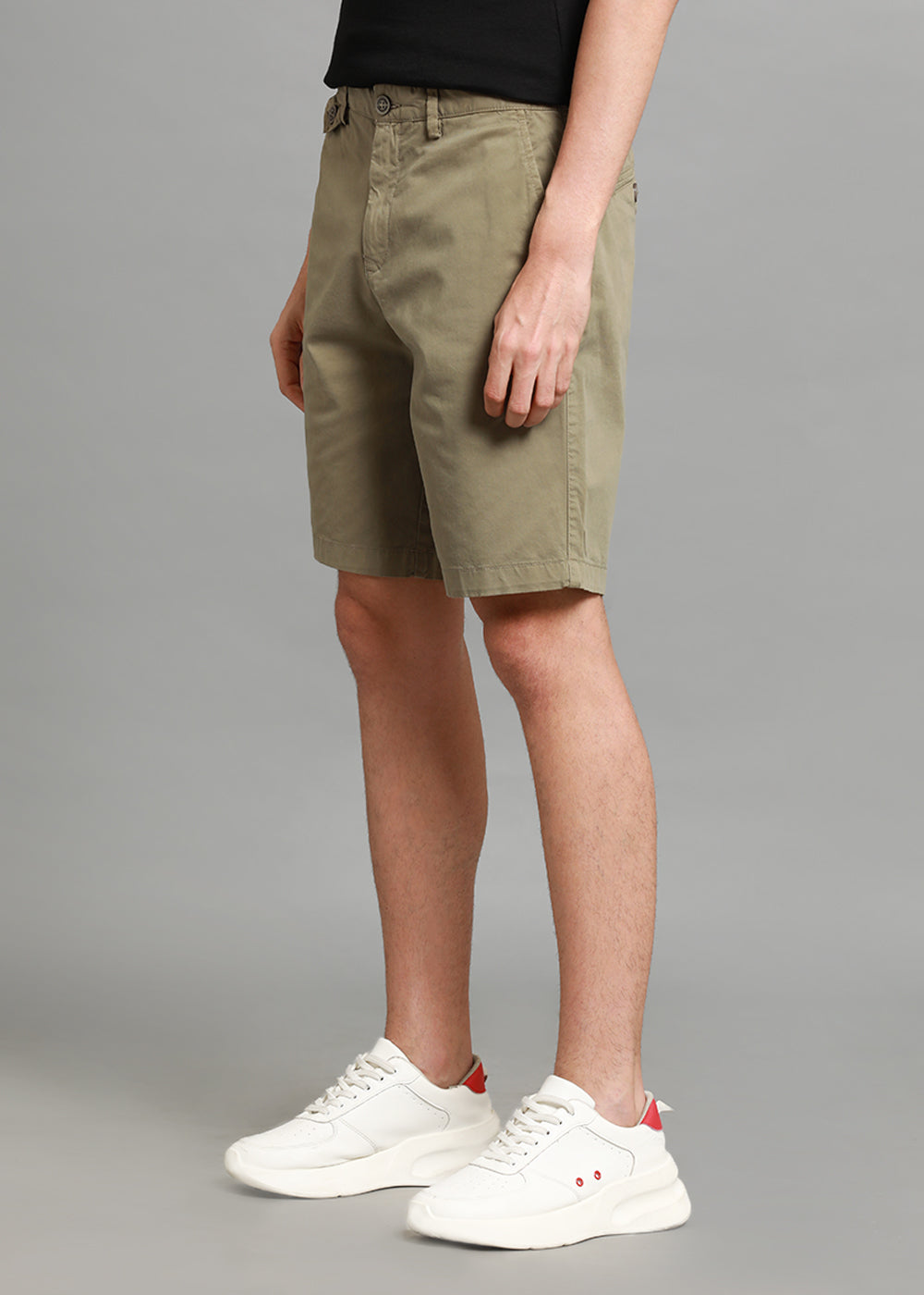 Sage Green Cotton Shorts