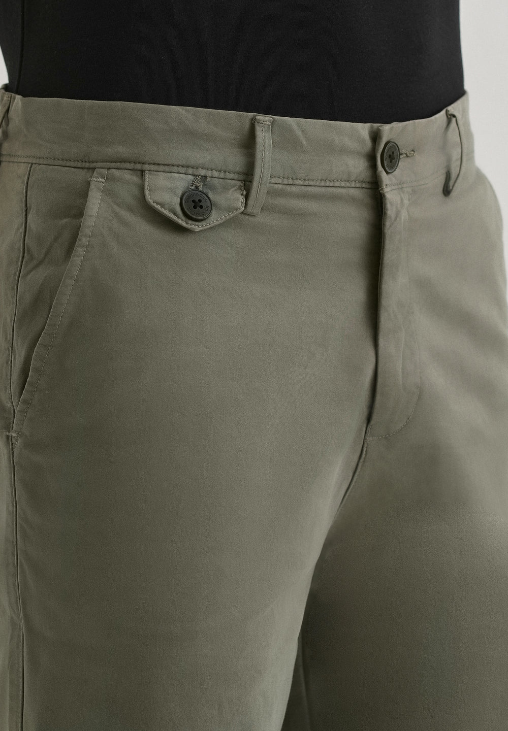 Sage Green Cotton Shorts