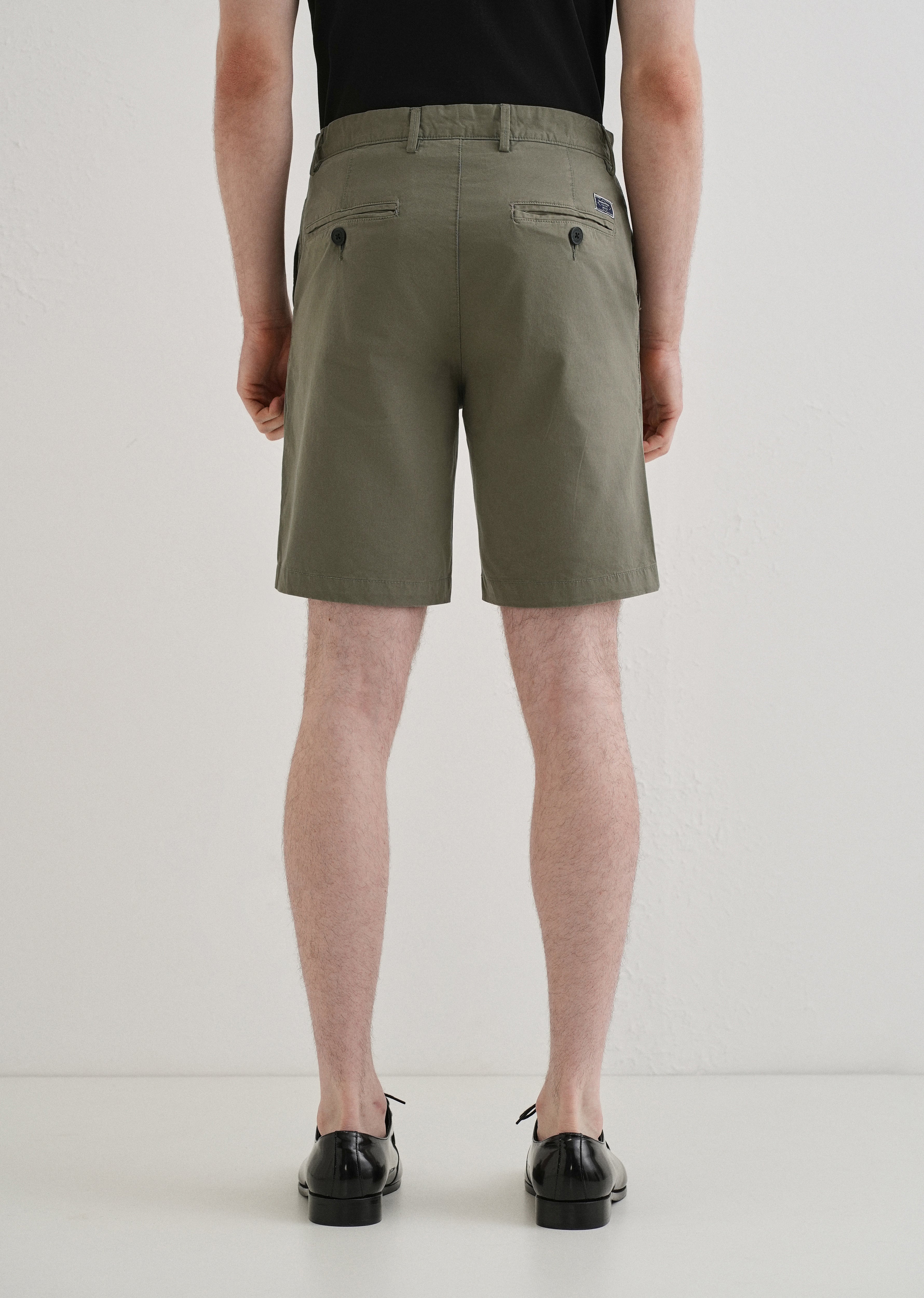 Sage Green Cotton Shorts