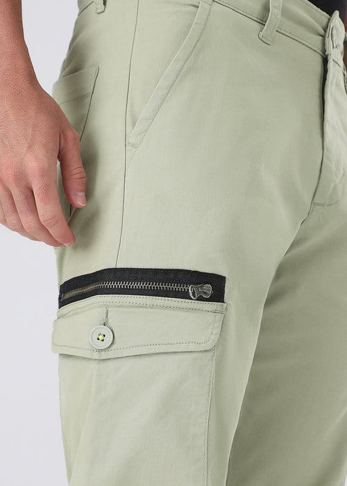 Sage Green Elasticated Cargo Pant