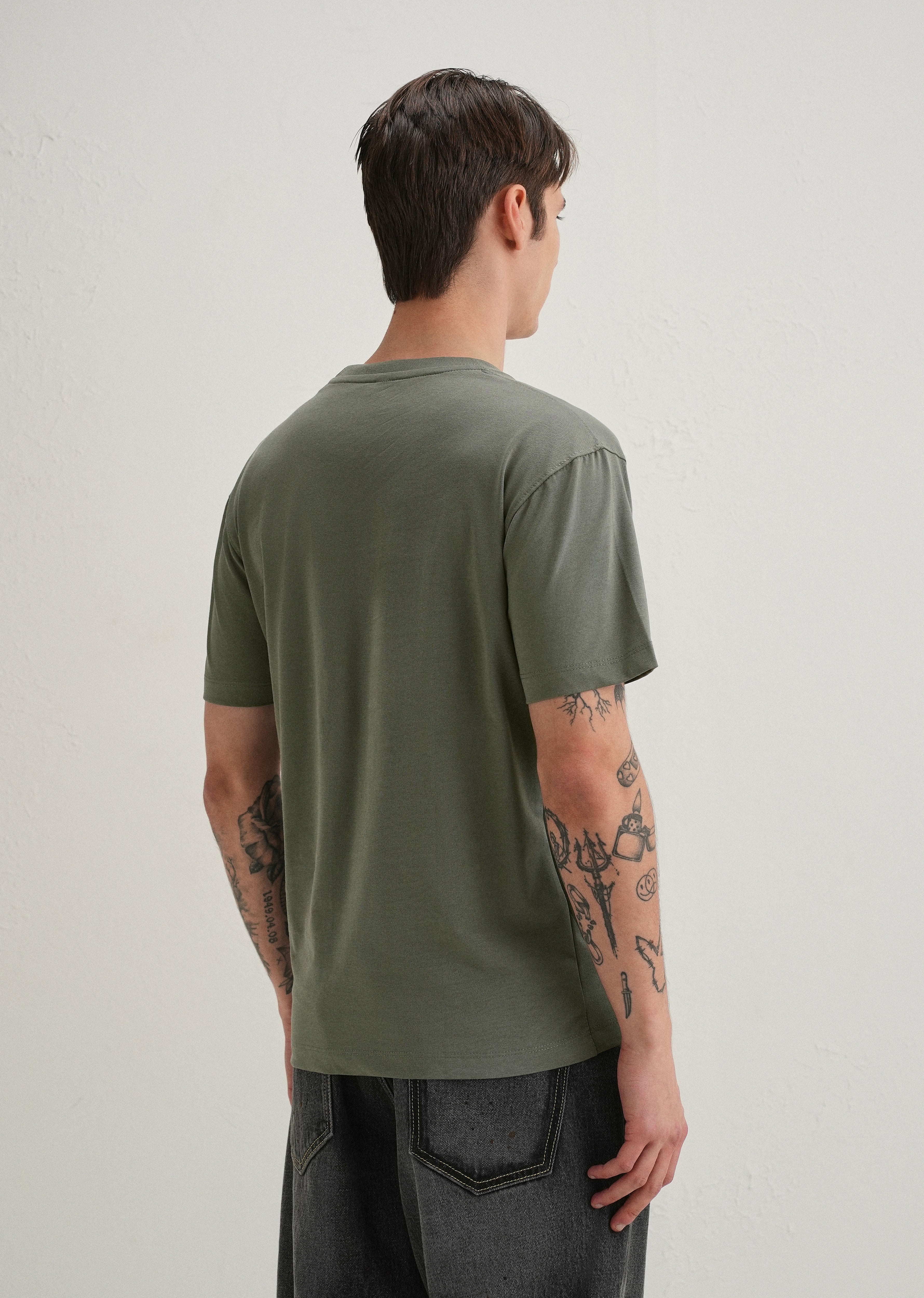 Sage Green Embellished T-Shirt