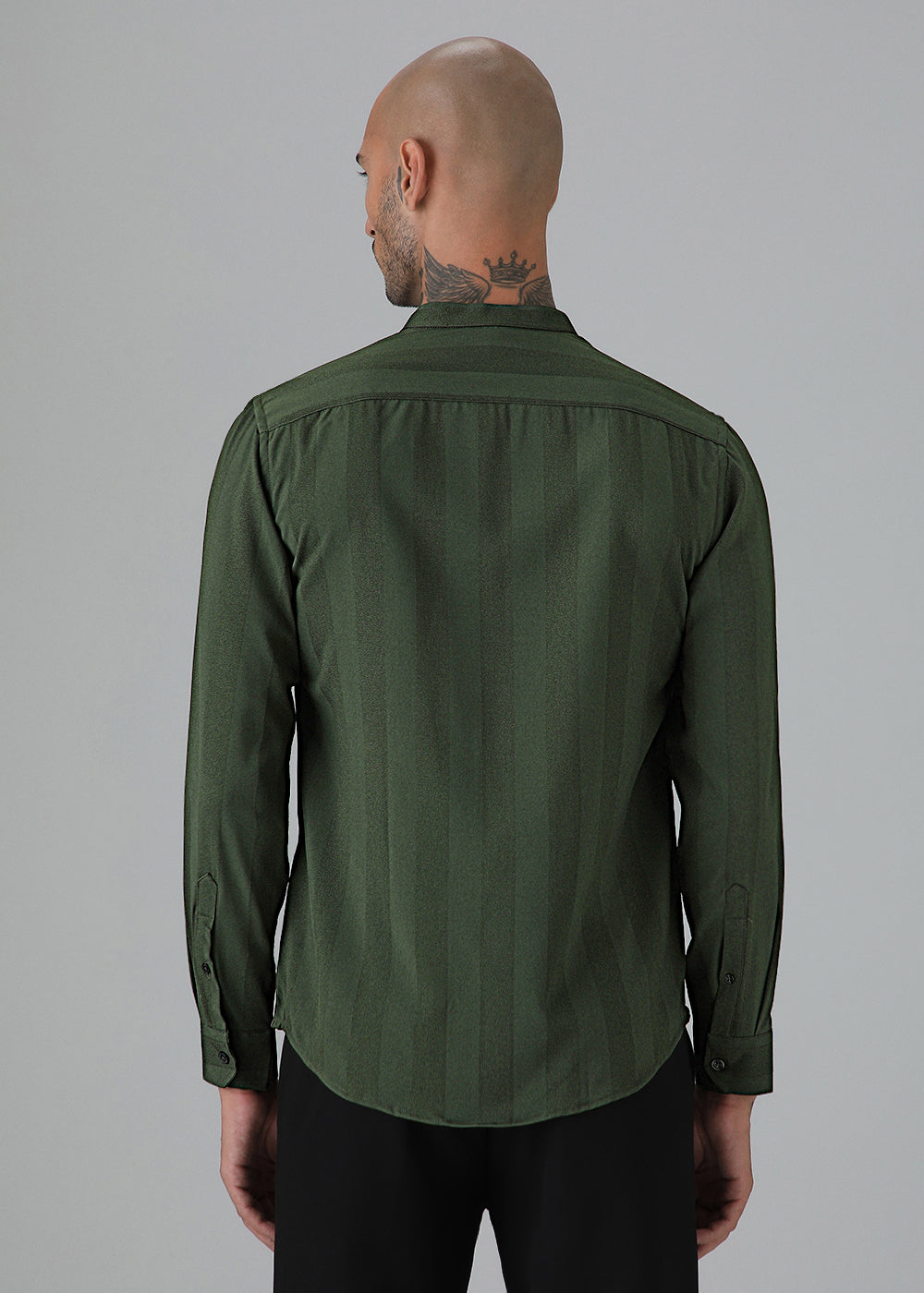 Sage Green Shein Patterned Shirt