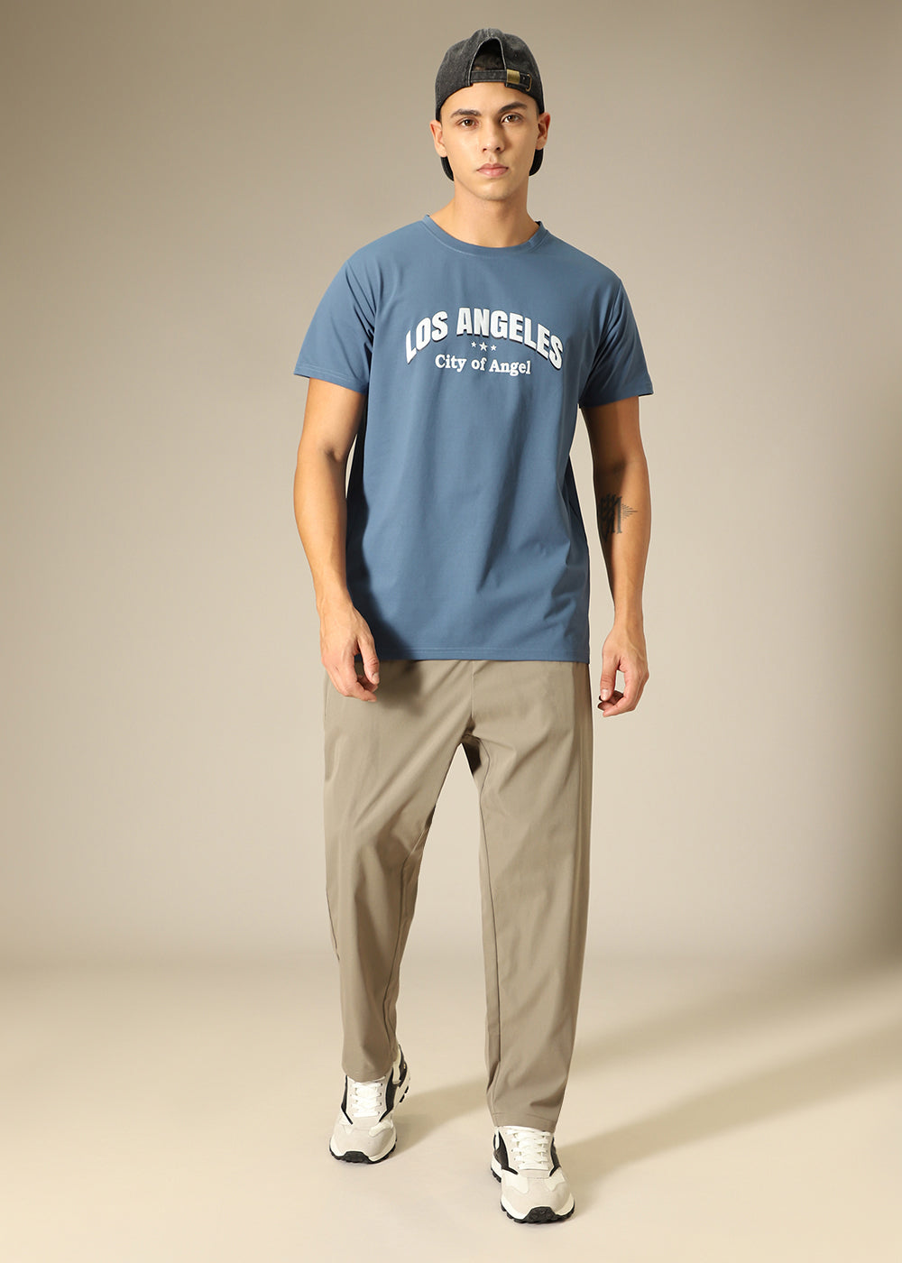 Sand Beige Relaxed Fit Trouser