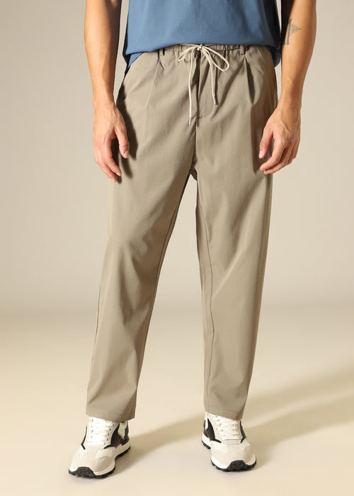 Sand Beige Relaxed Fit Trouser