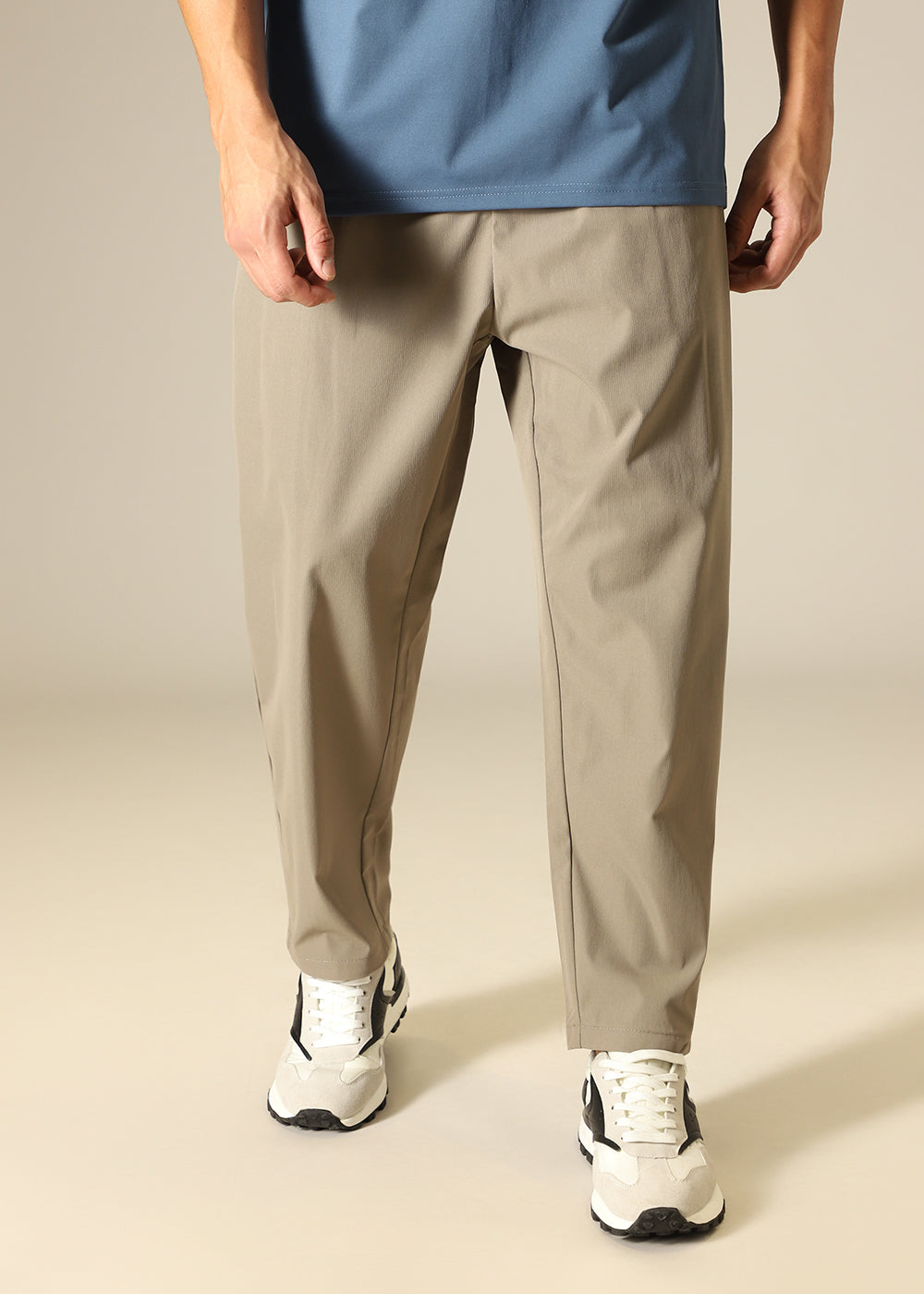 Sand Beige Relaxed Fit Trouser