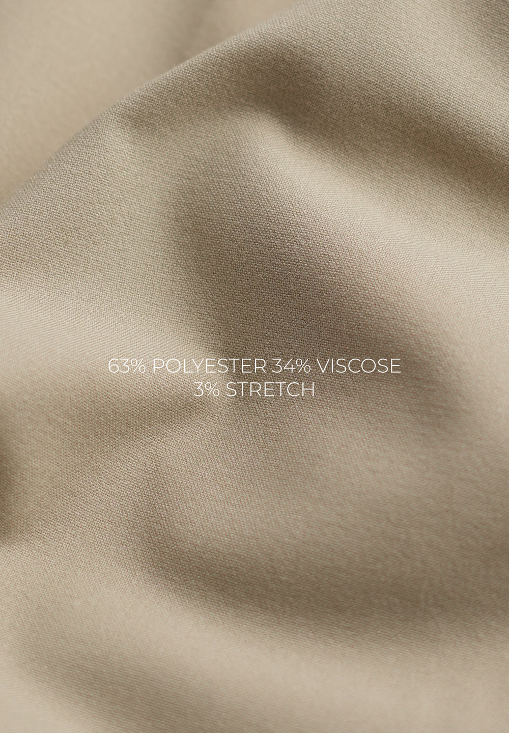 Sand Beige Semi-Elasticated Trouser