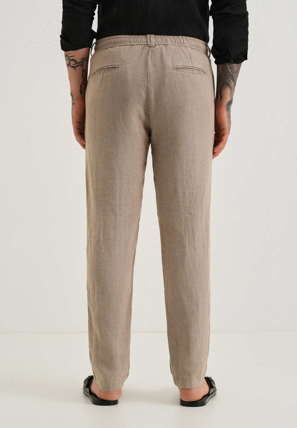 Sand Brown Linen pant