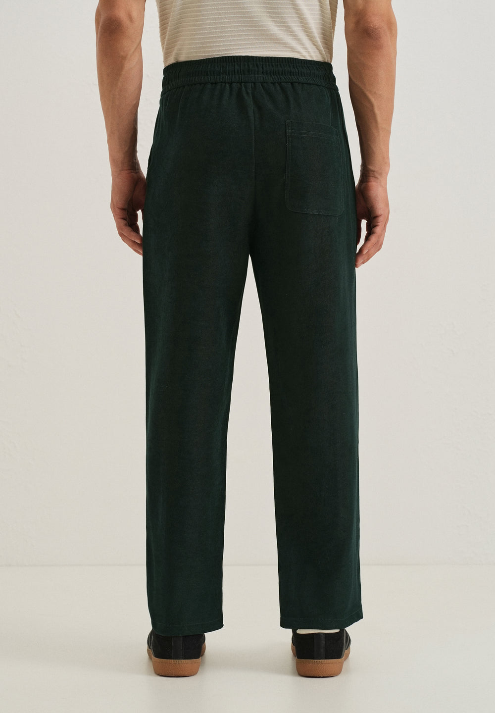 Scarab Green Thin-Corduroy Trousers