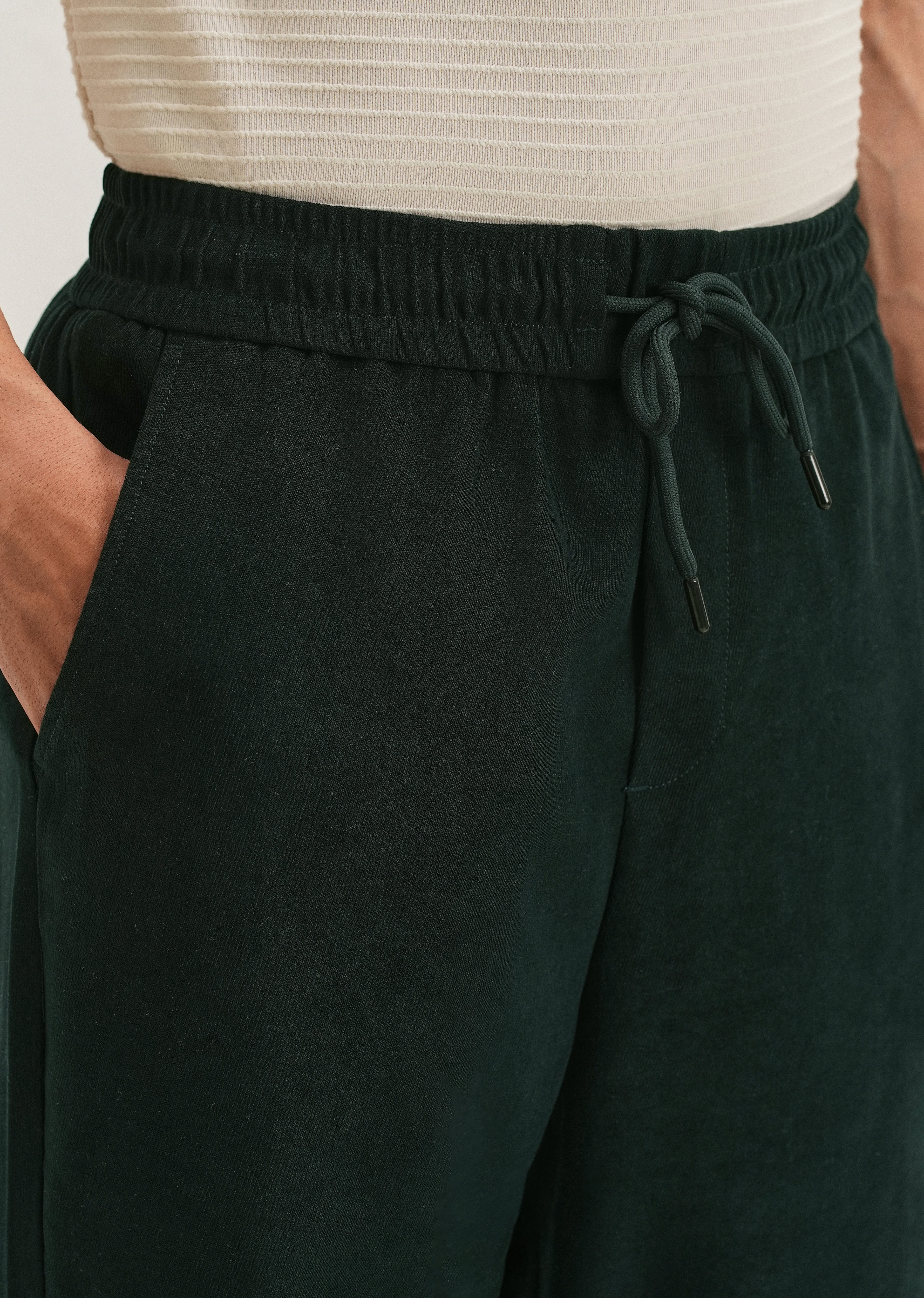 Scarab Green Thin-Corduroy Trousers