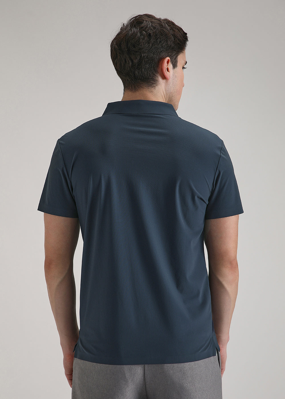 Self Blue Stitchless Polo T-shirt