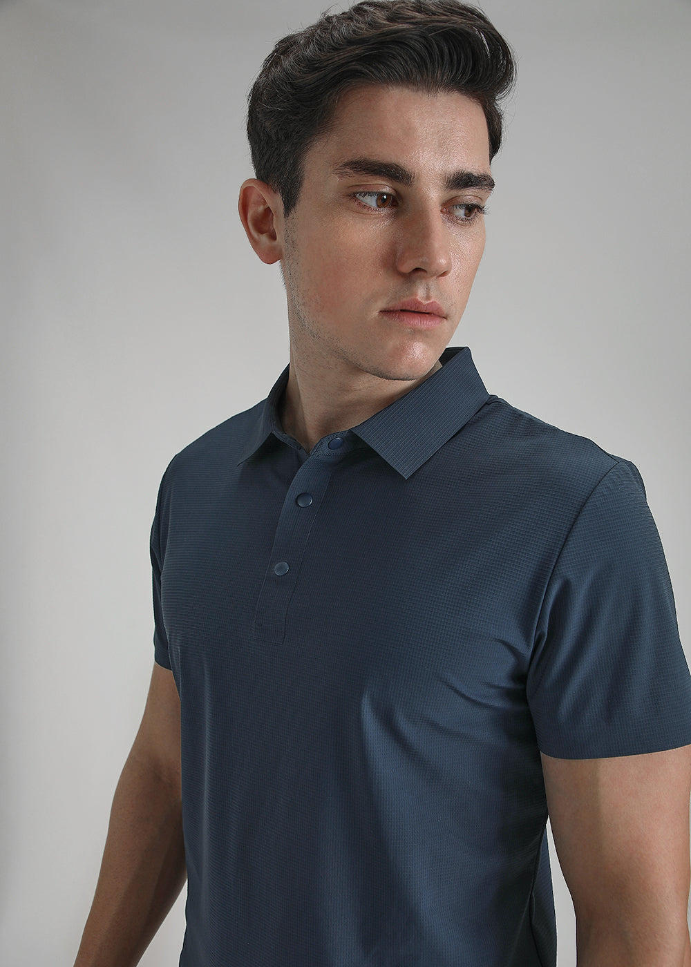 Self Blue Stitchless Polo T-shirt