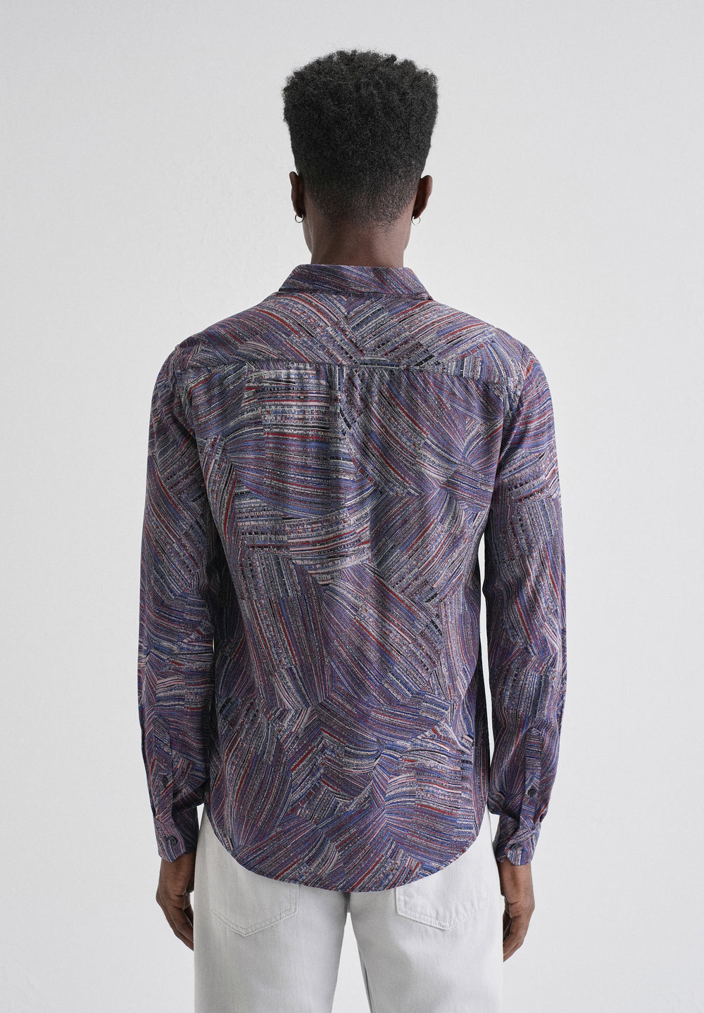 Serene Strokes Violet Feather Shirt