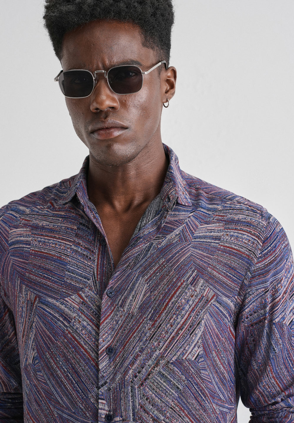 Serene Strokes Violet Feather Shirt