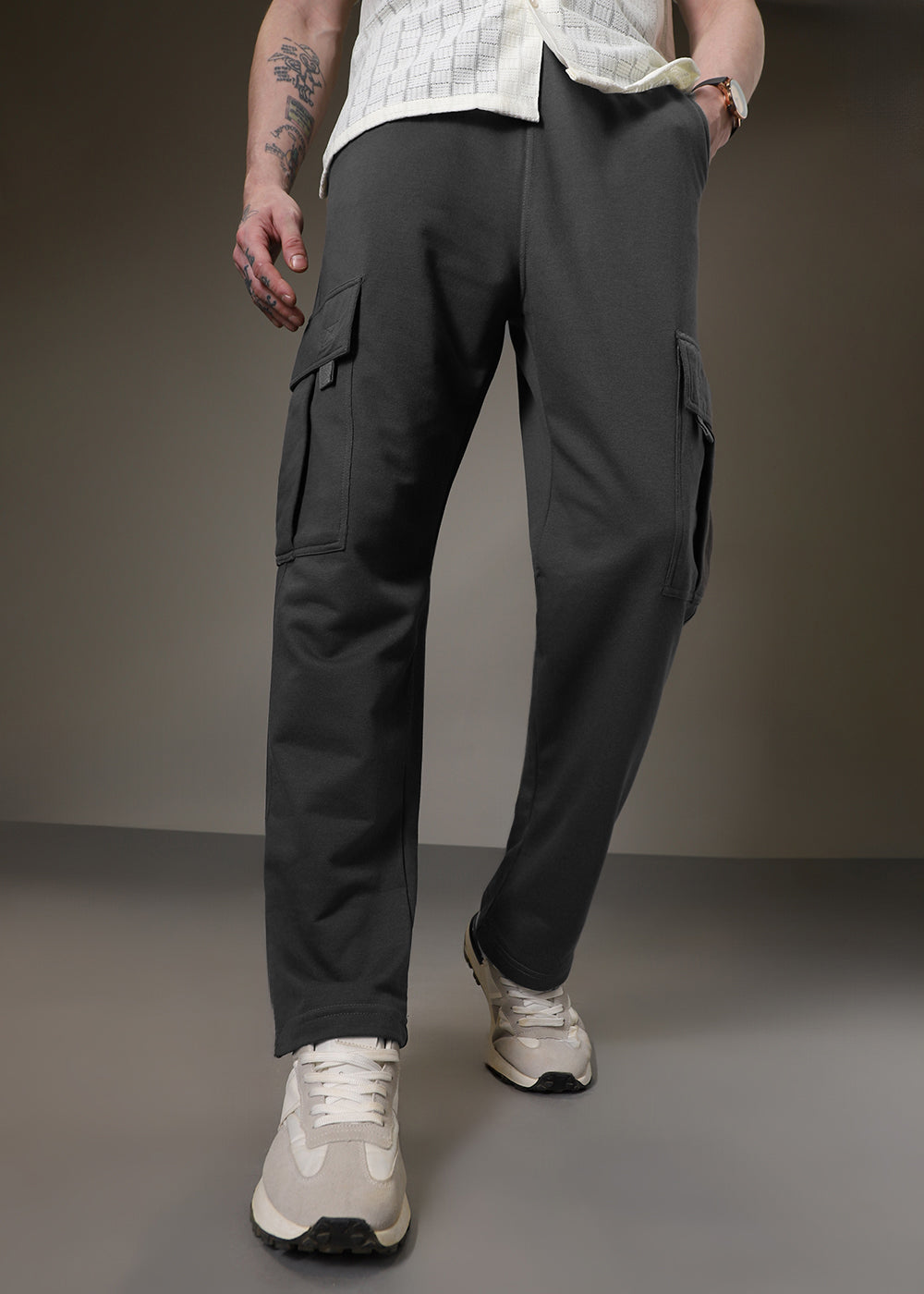 Shadow Grey Cargo Joggers