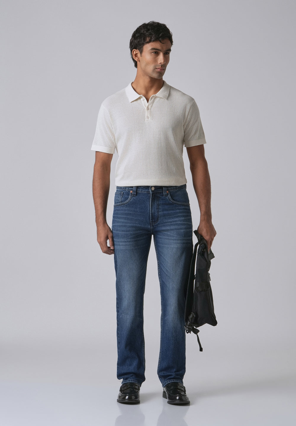 Shady Blue Straight Fit Denim