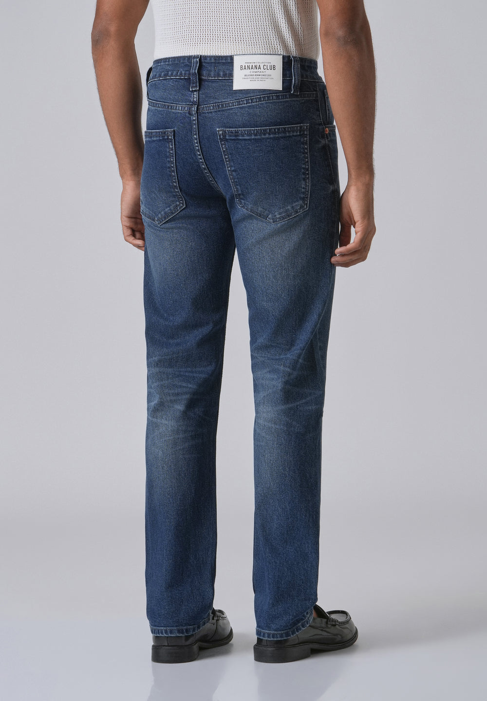 Shady Blue Straight Fit Denim