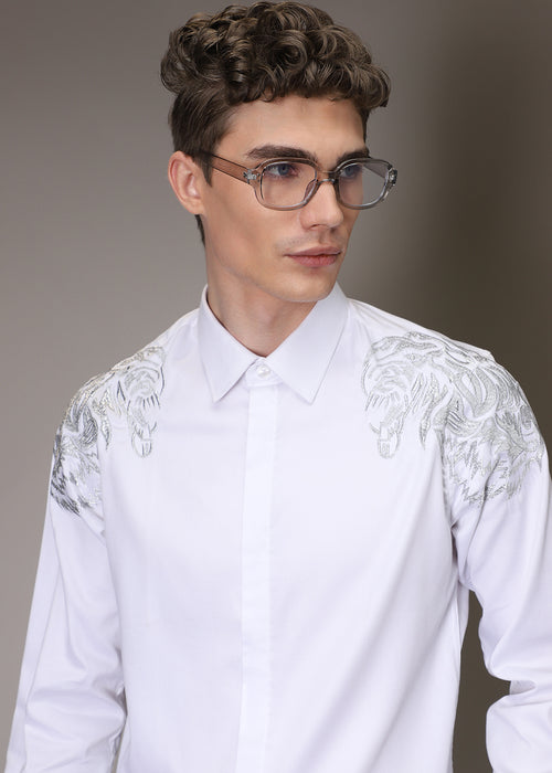 Shiro Lion Embroidery Shirt