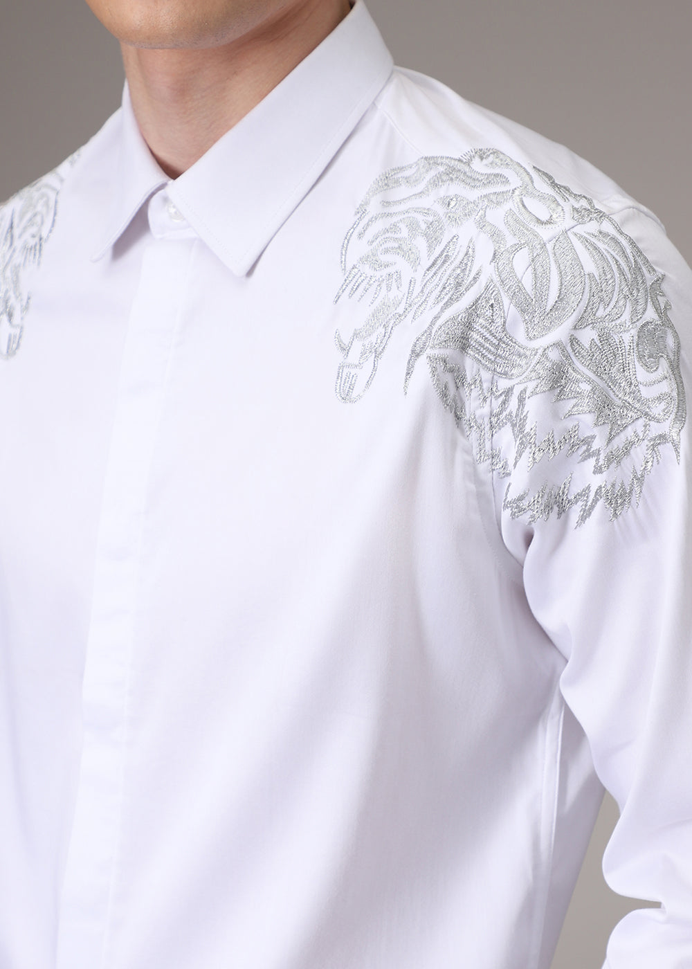 Shiro Lion Embroidery Shirt