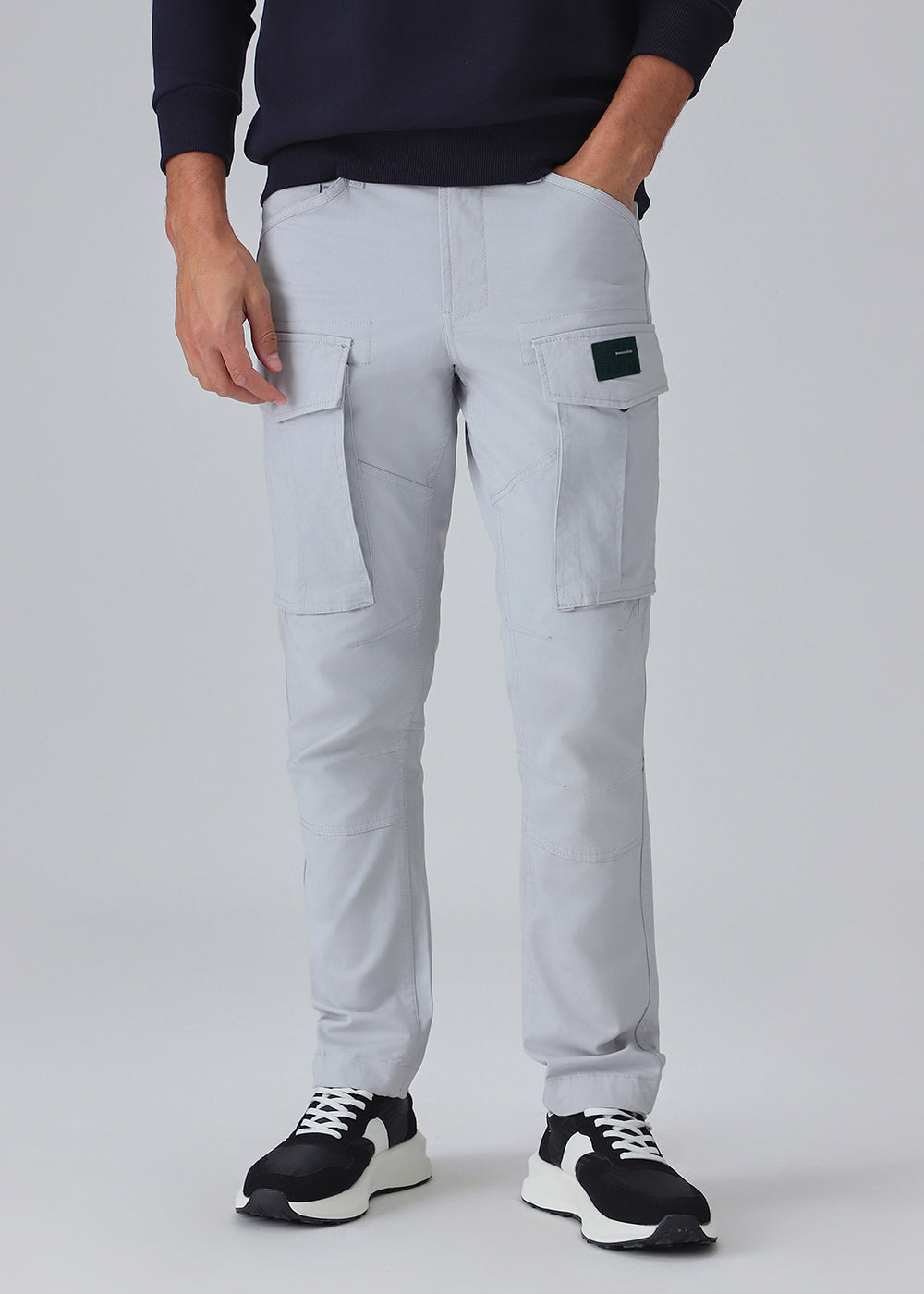 Silver Gray Cargo Pant