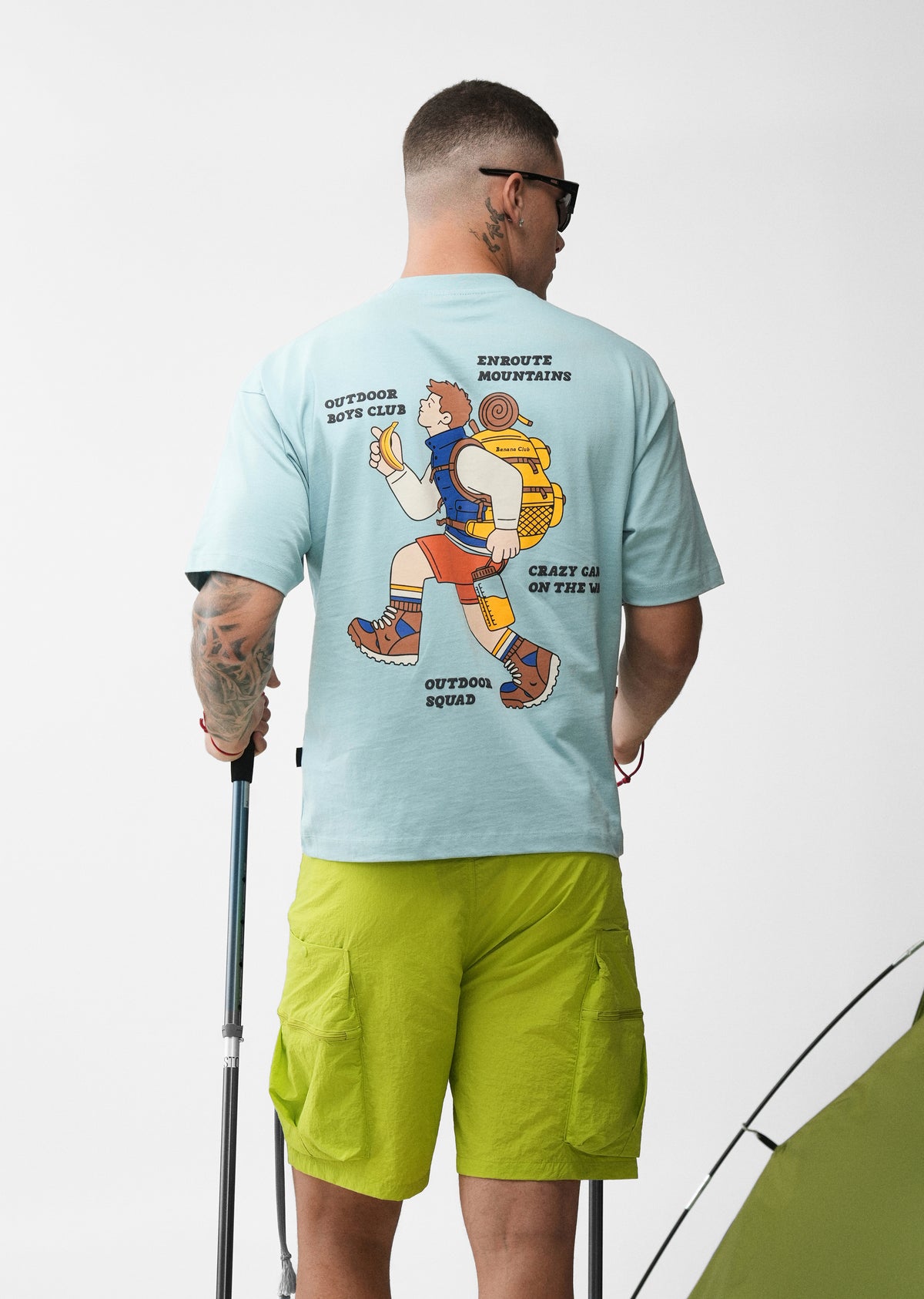 Sky Blue Explorer Graphic T-shirt