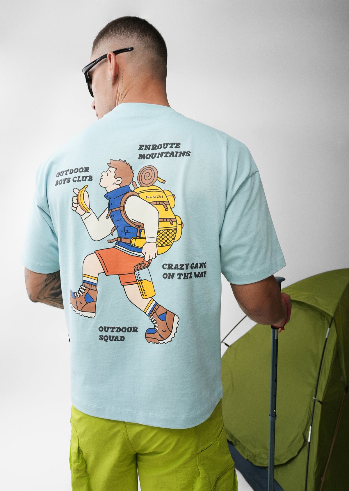 Sky Blue Explorer Graphic T-shirt