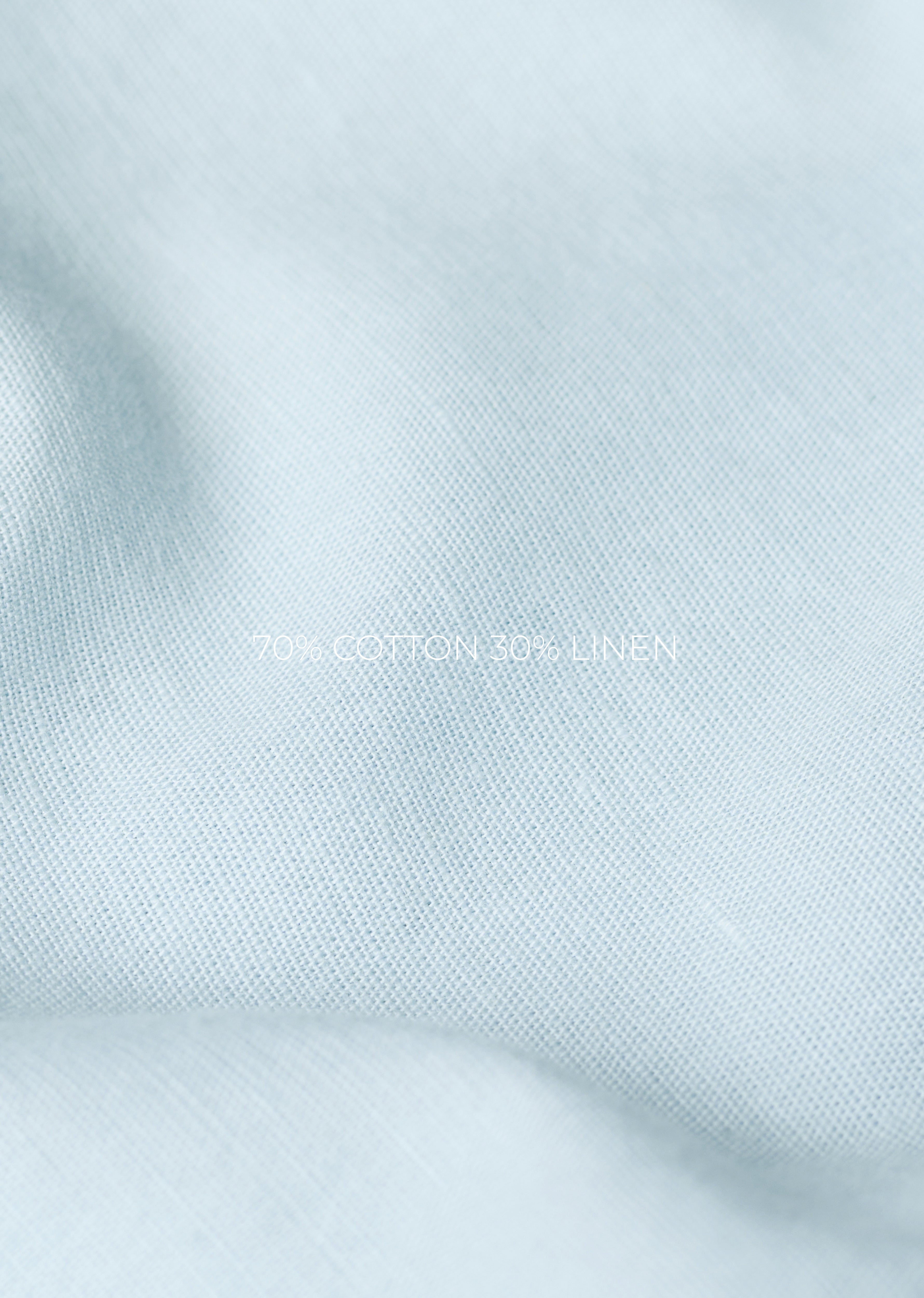 Sky Blue Cotton Linen Shirt
