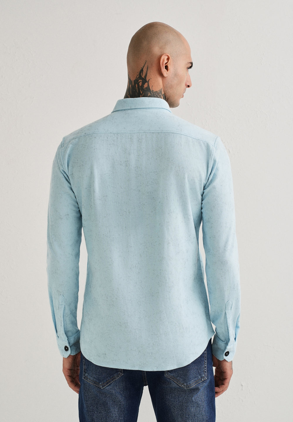 Sky Blue Knitted Shirt