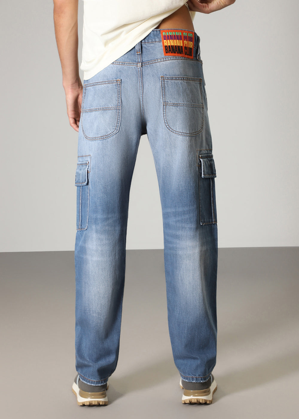 Slate Blue Baggy fit Jeans