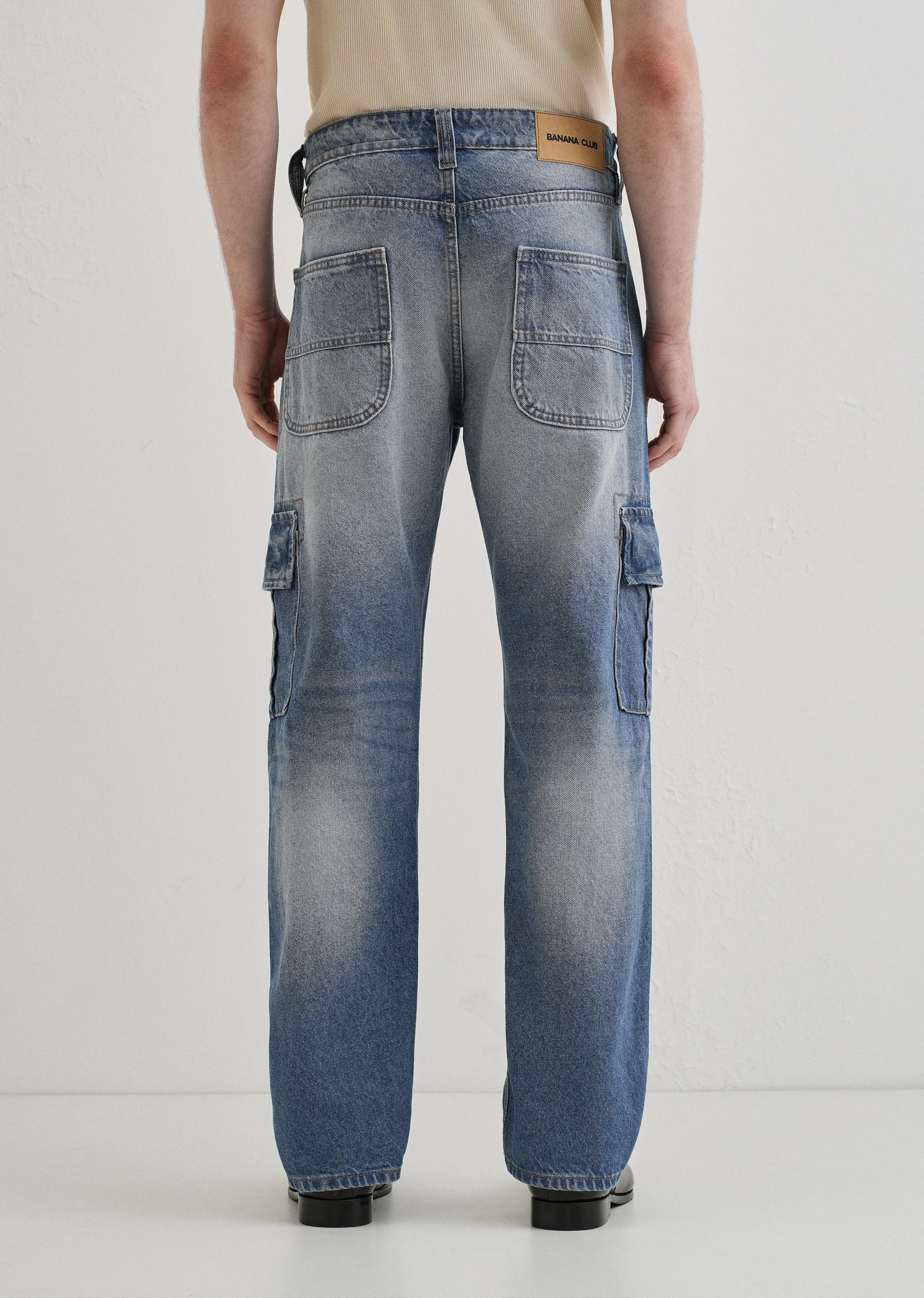 Slate Blue Baggy fit Jeans