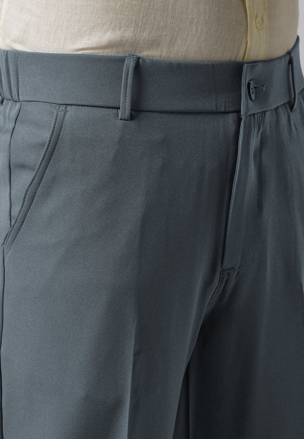 Slate Grey Relaxed Fit Trousers