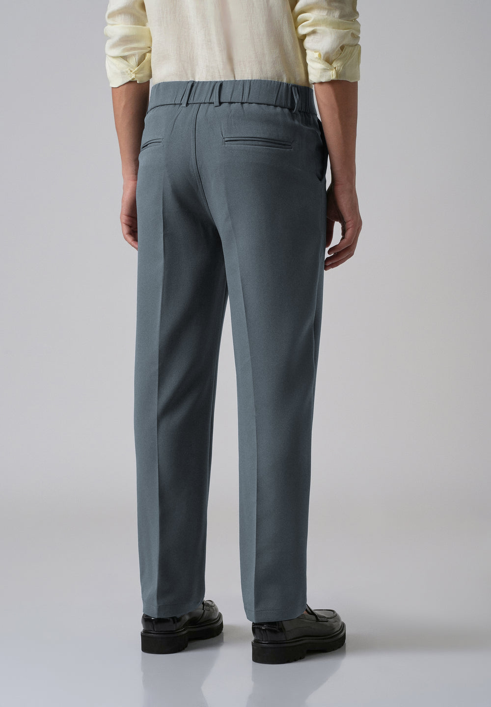 Slate Grey Relaxed Fit Trousers