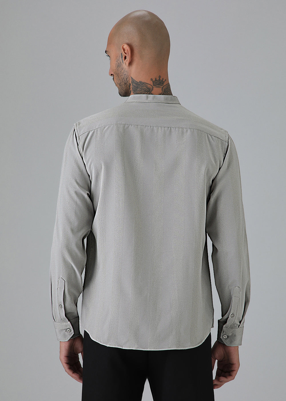 Slate Grey Shein Patterned Shirt