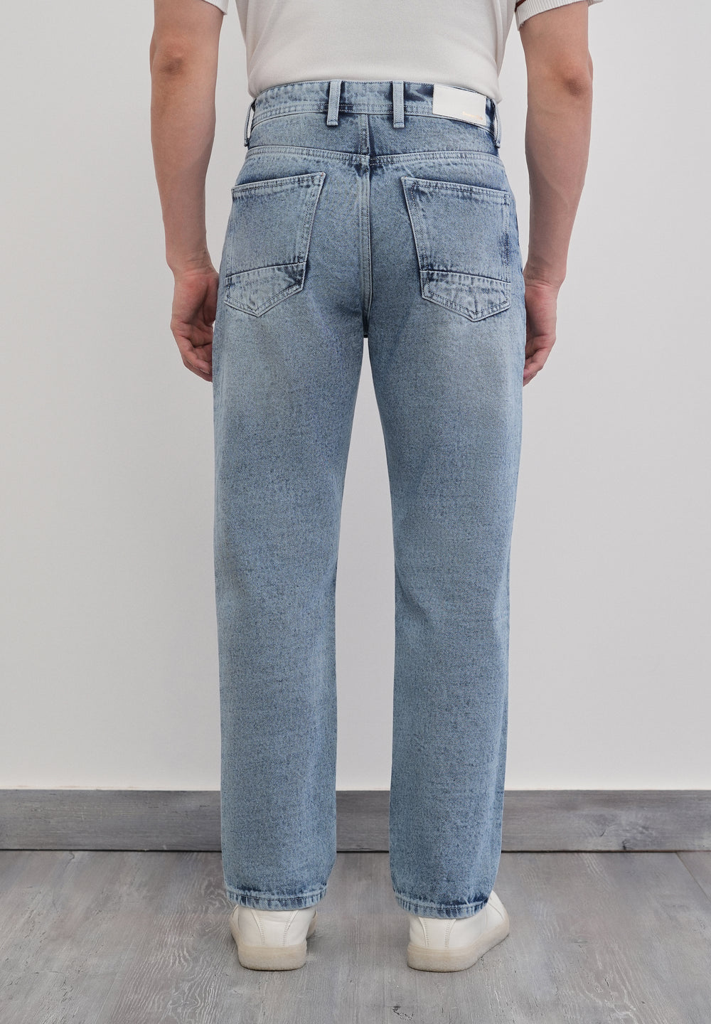 Slim Straight Fit Light Wash Jeans