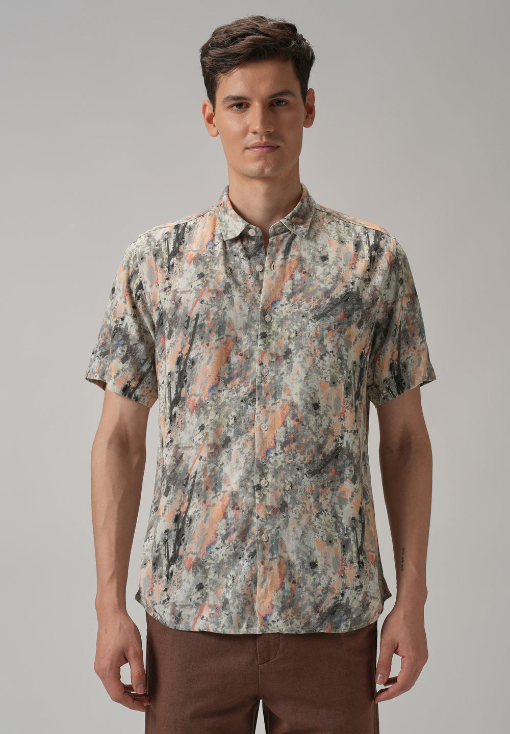 Smear Half Sleeve shirt