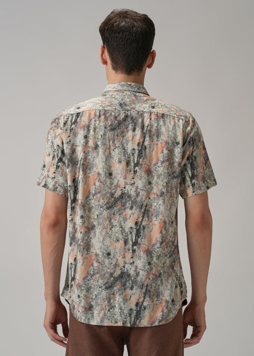 Smear Half Sleeve shirt