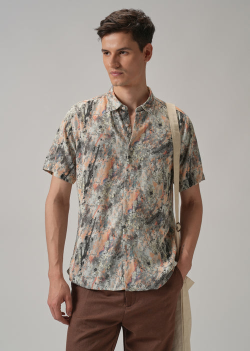 Smear Half Sleeve shirt