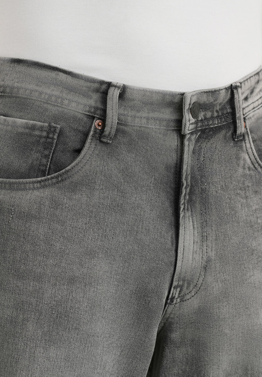 Smoke Grey Baggy Fit Jeans