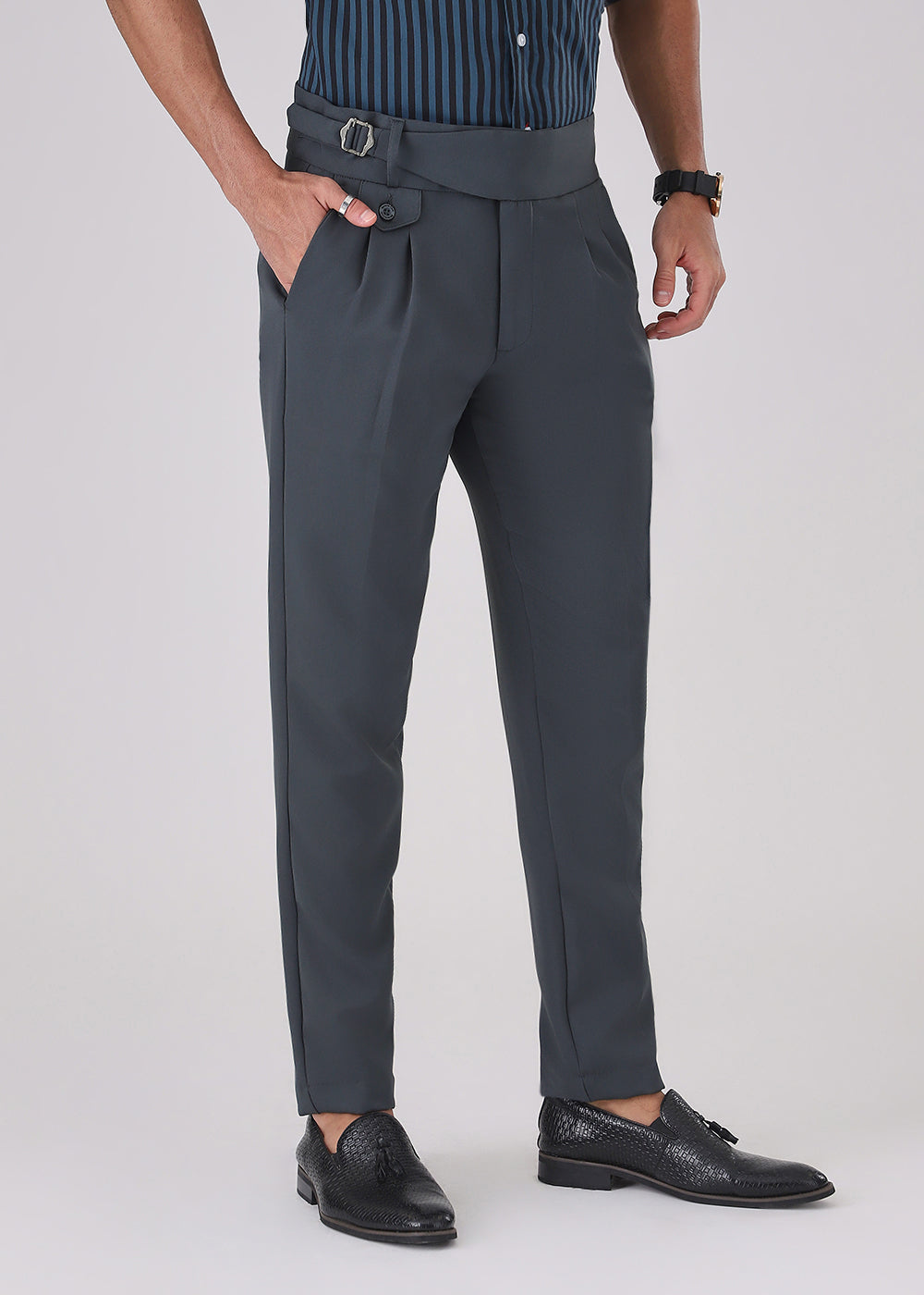 Smoke Grey Gurkha Pant