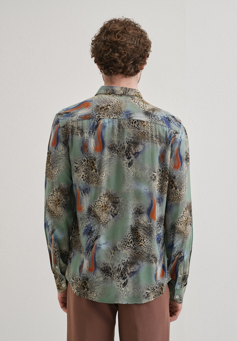 SnakeSkin Green Feather shirt