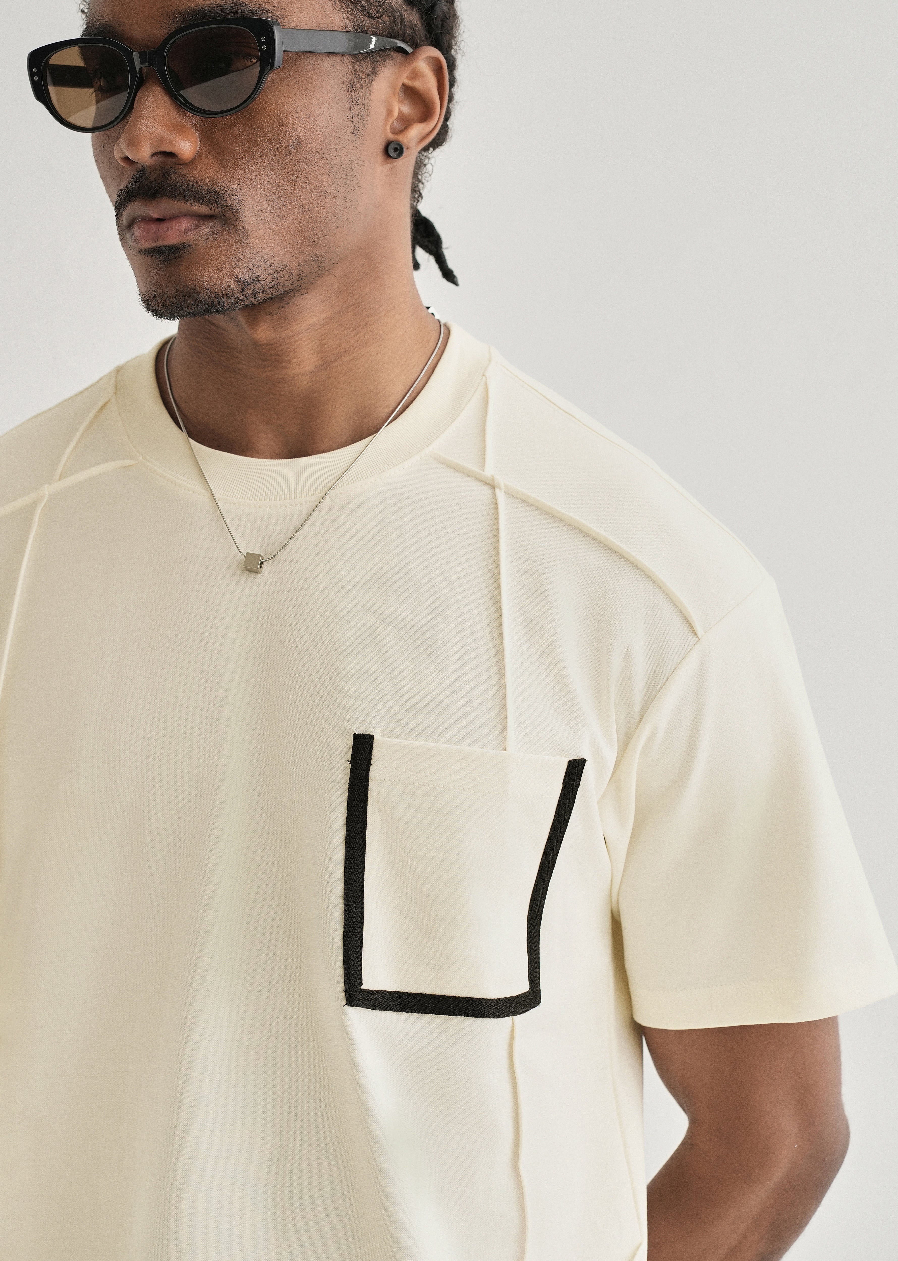 Soft Cream Cut & Sew Oversized T-shirt