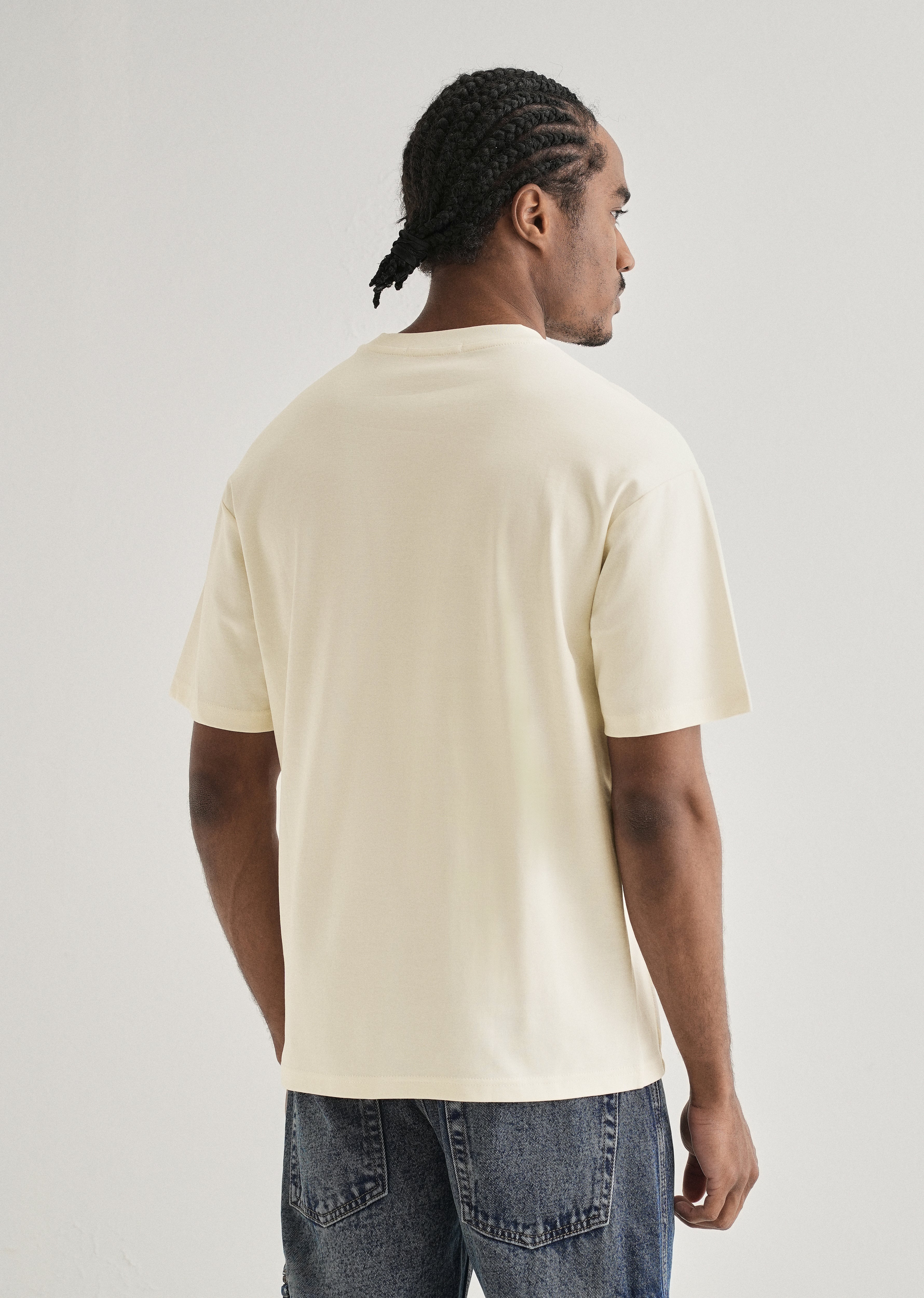 Soft Cream Cut & Sew Oversized T-shirt