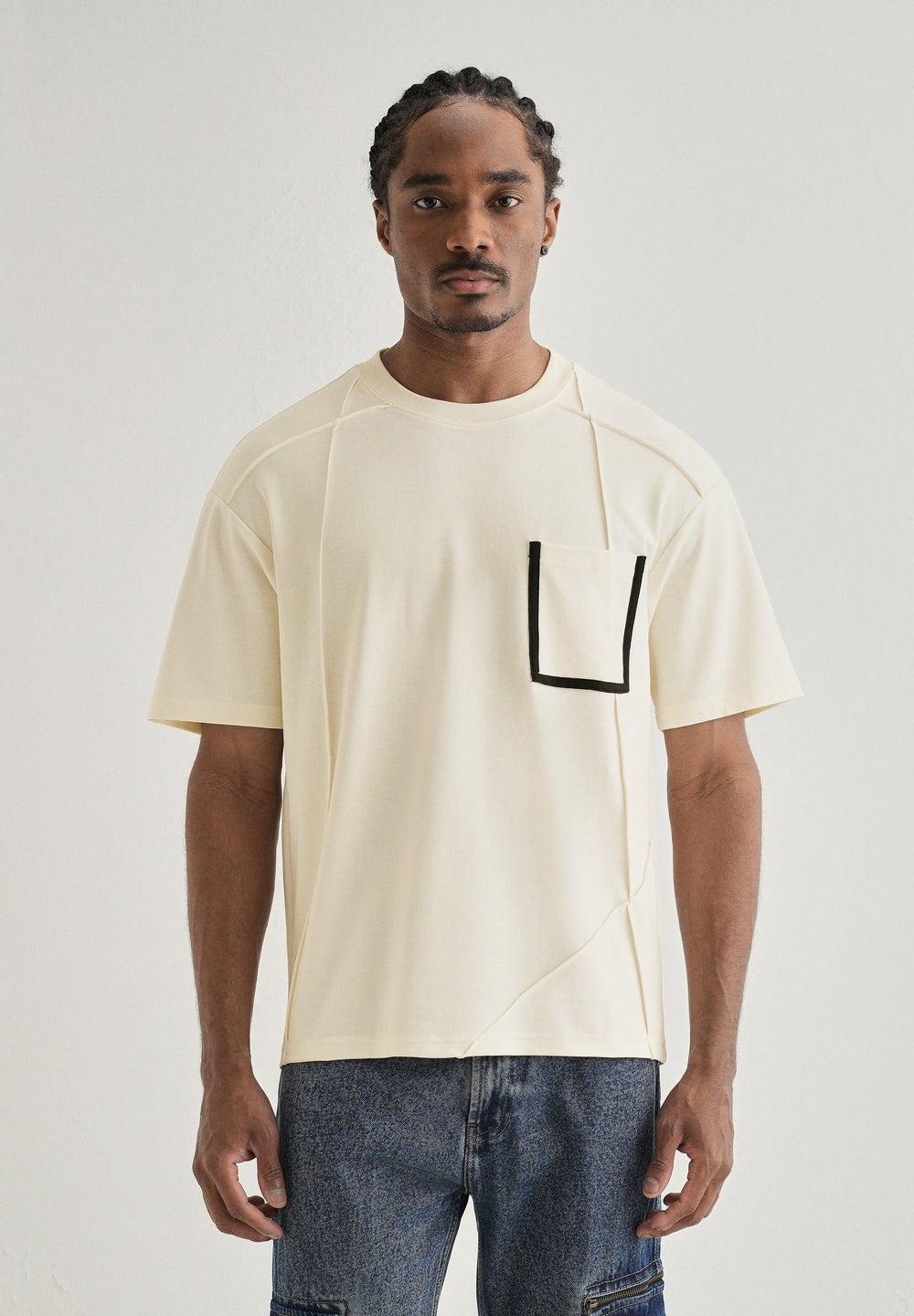 Soft Cream Cut & Sew Oversized T-shirt