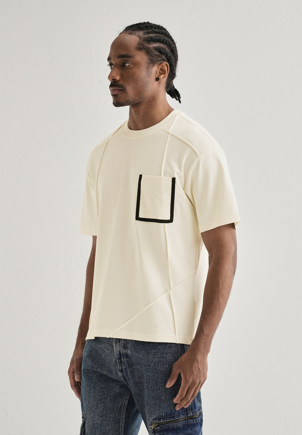 Soft Cream Cut & Sew Oversized T-shirt