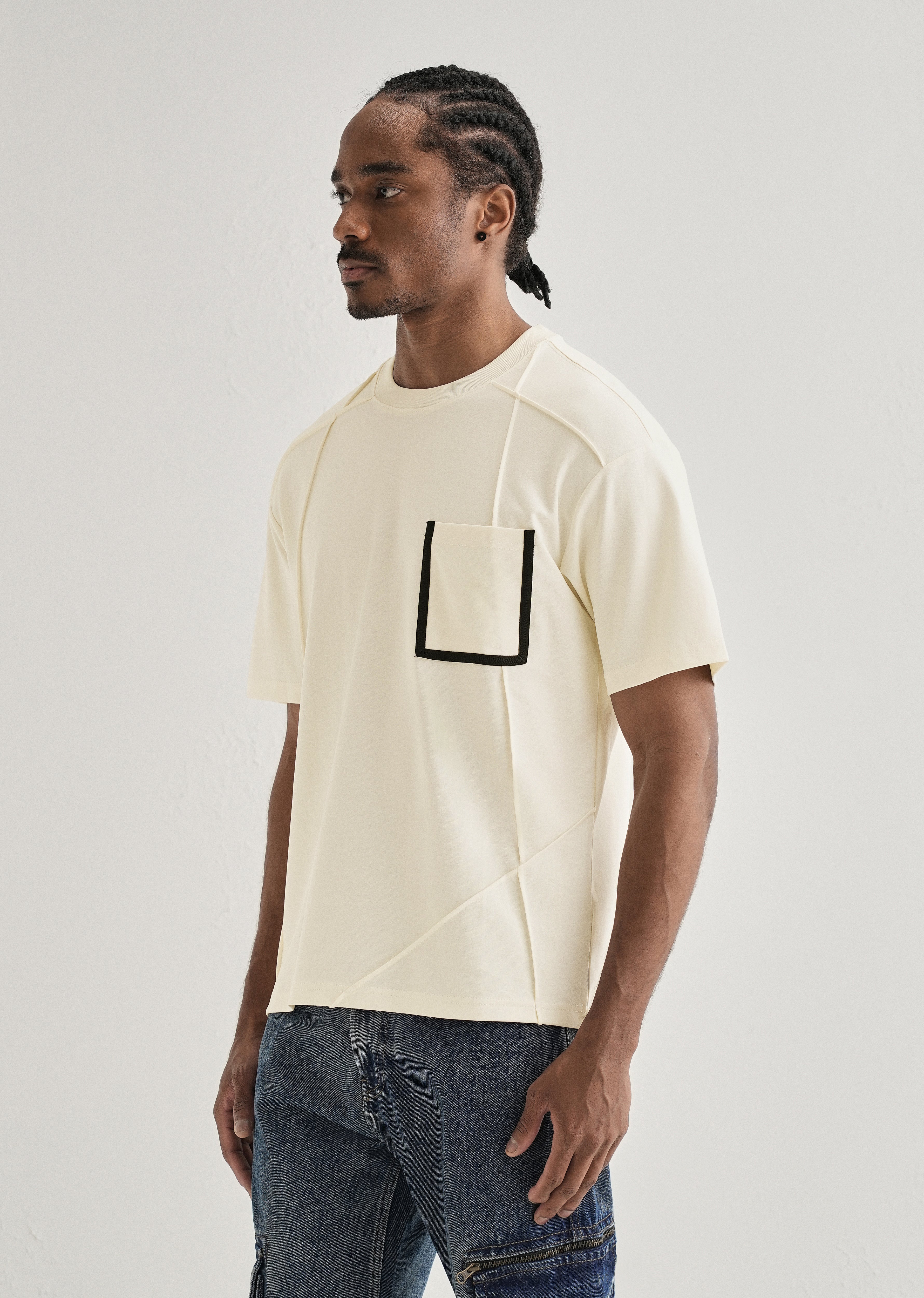 Soft Cream Cut & Sew Oversized T-shirt